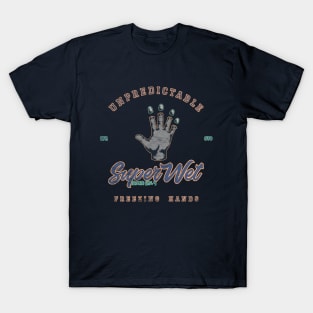 Unpredictable freezing hands (weathered) T-Shirt